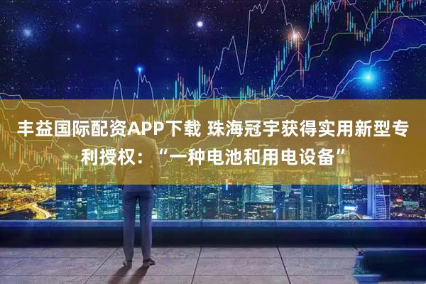 丰益国际配资APP下载 珠海冠宇获得实用新型专利授权：“一种电池和用电设备”